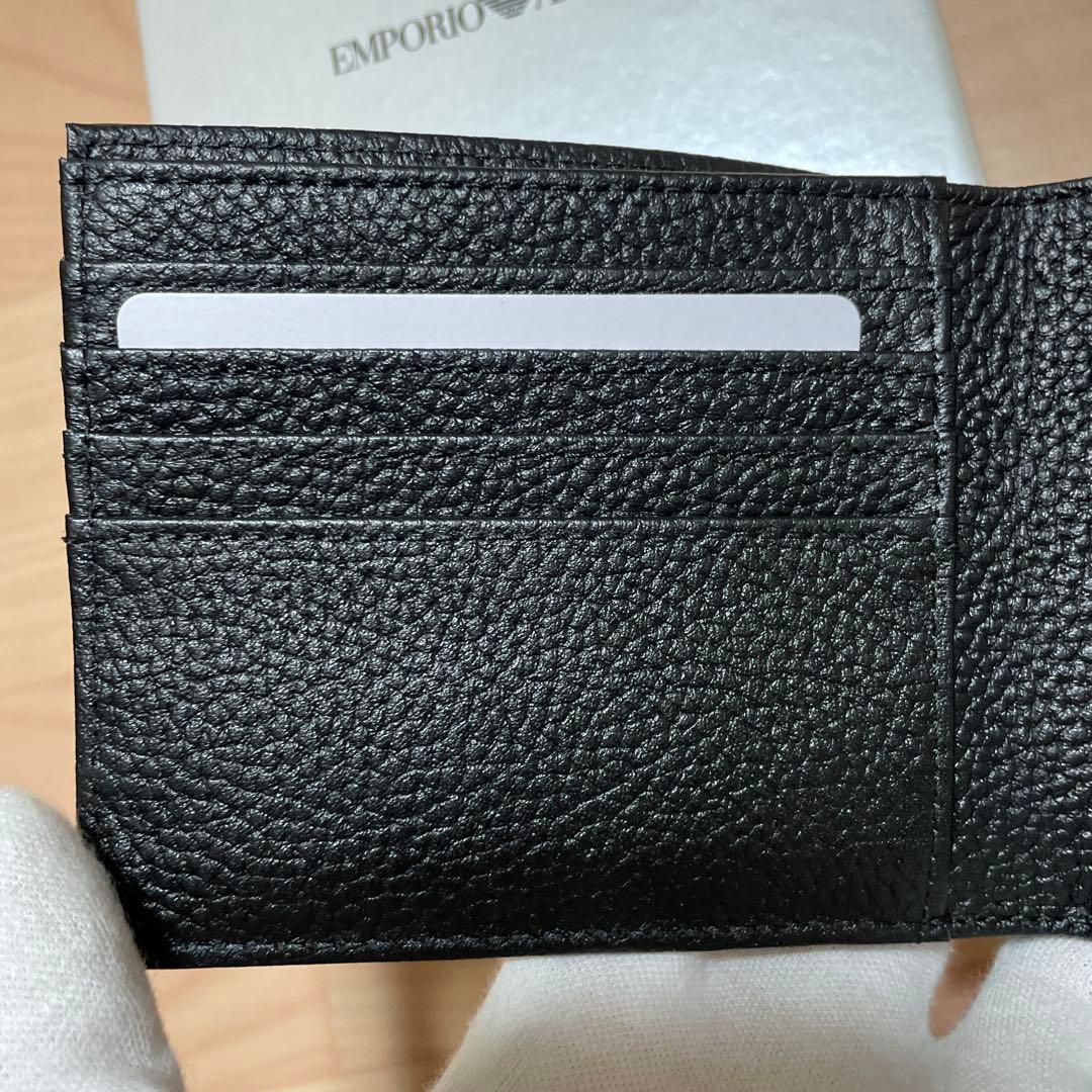 [新品未使用]エンポリオアルマーニ イーグルエンボスロゴ 二つ折り財布