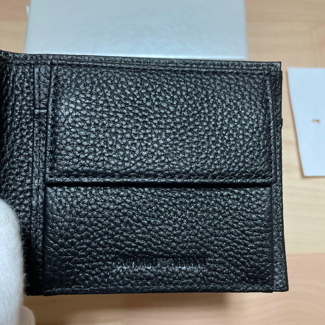 [新品未使用]エンポリオアルマーニ イーグルエンボスロゴ 二つ折り財布