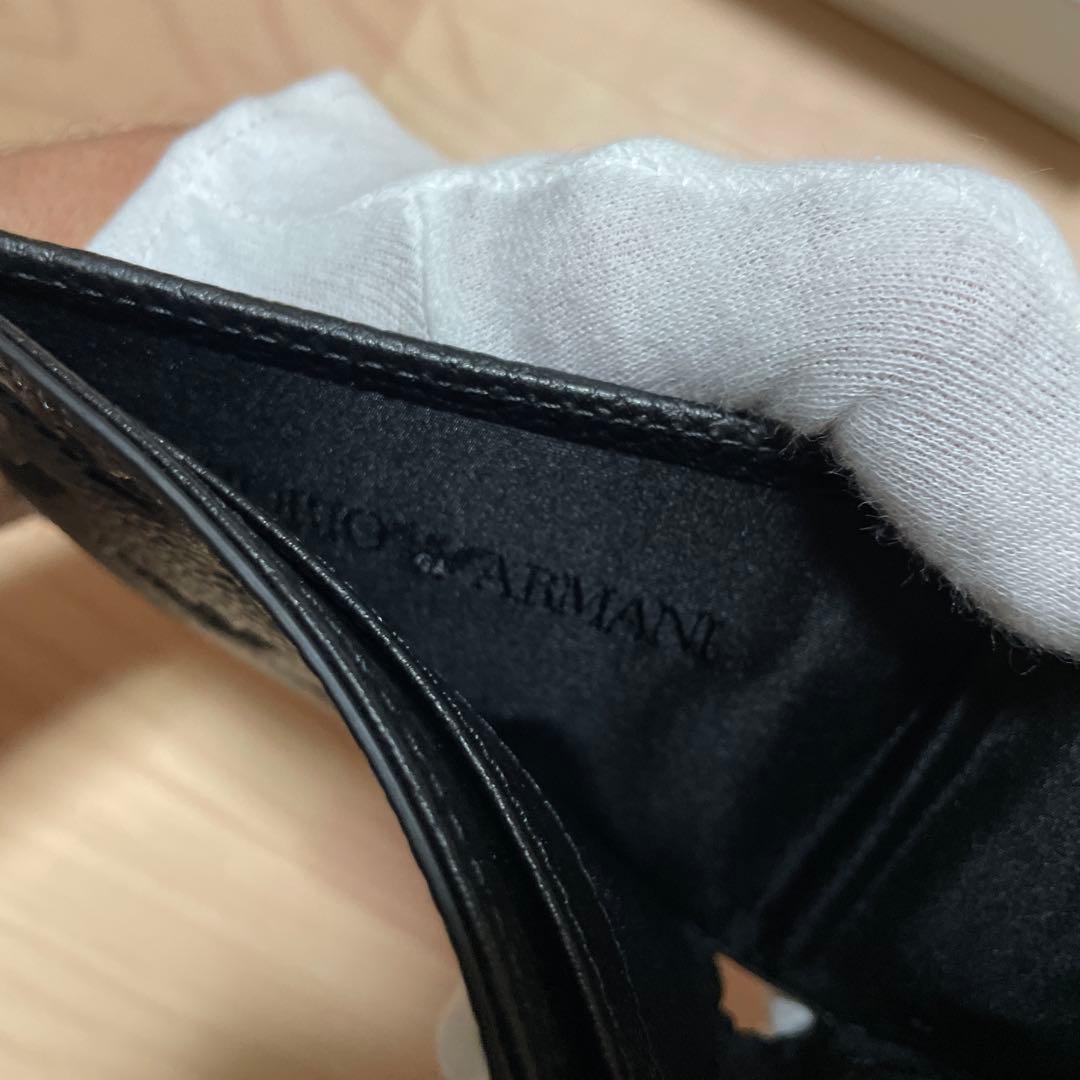 [新品未使用]エンポリオアルマーニ イーグルエンボスロゴ 二つ折り財布