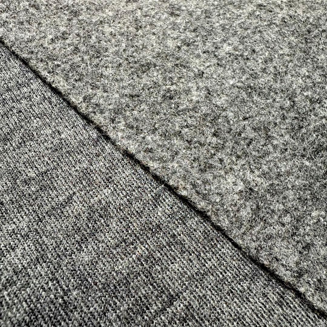 MORABITO STYLE 38 ウールワンピース グレー モニーレ装飾