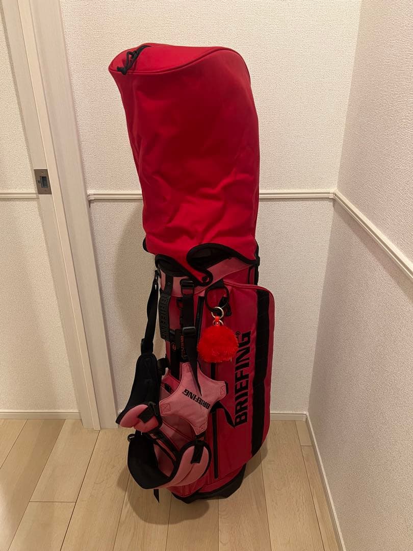 BRIEFING キャディバッグ 赤　ホリデー　ブリーフィング
