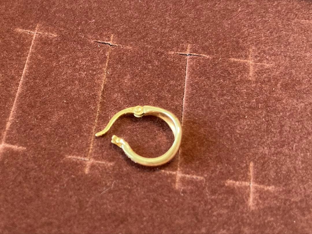 片耳　ete K10 フープピアス イエローゴールド77128300