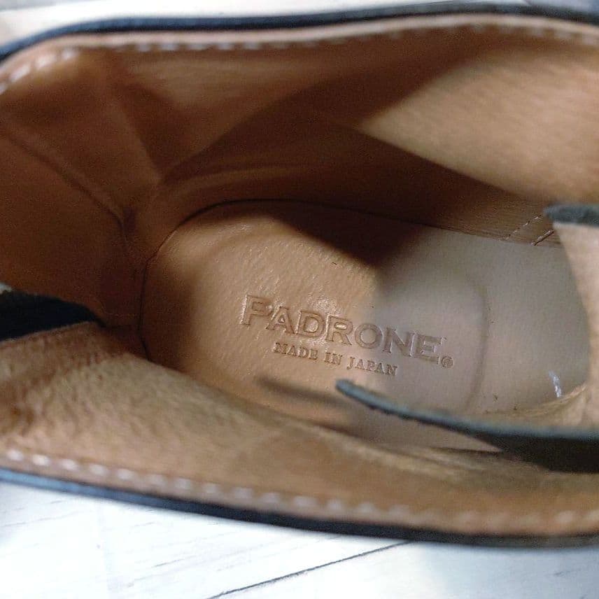 美品✨PADRONE バックジップ チャッカブーツ レースアップ 42 27.5