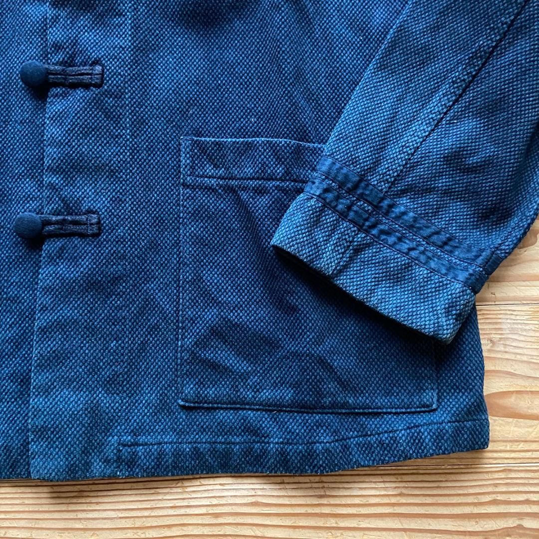 BLUE BLUE JAPAN 刺し子チャイナジャケット インディゴ size3