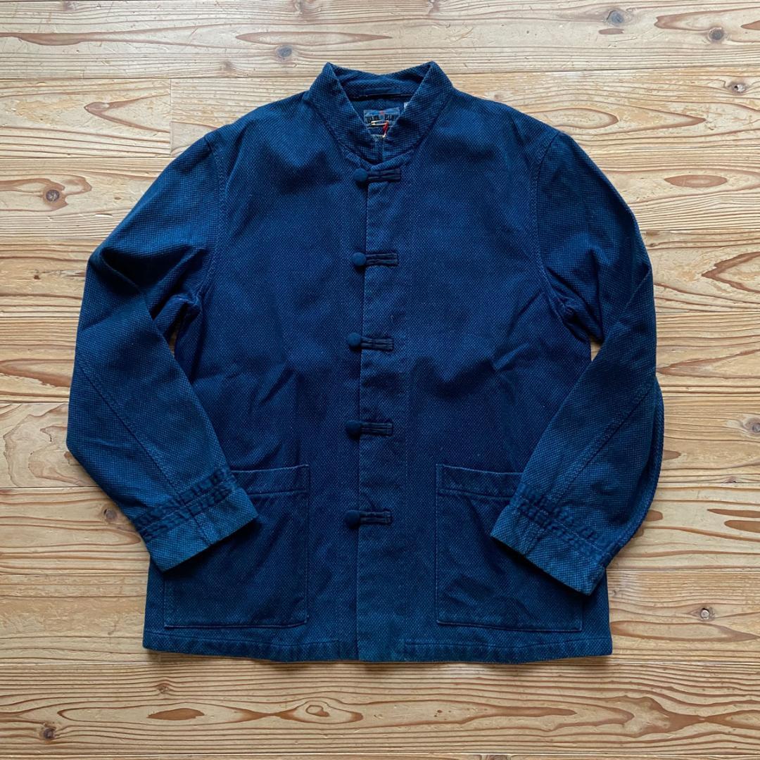BLUE BLUE JAPAN 刺し子チャイナジャケット インディゴ size3