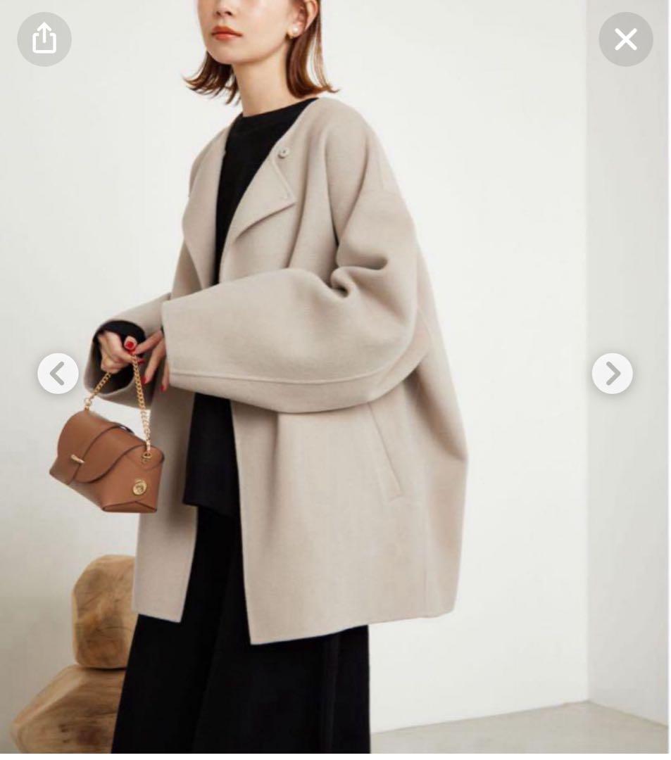 HAMILTON LAMBSWOOL SLOBE IENA ベージュコート