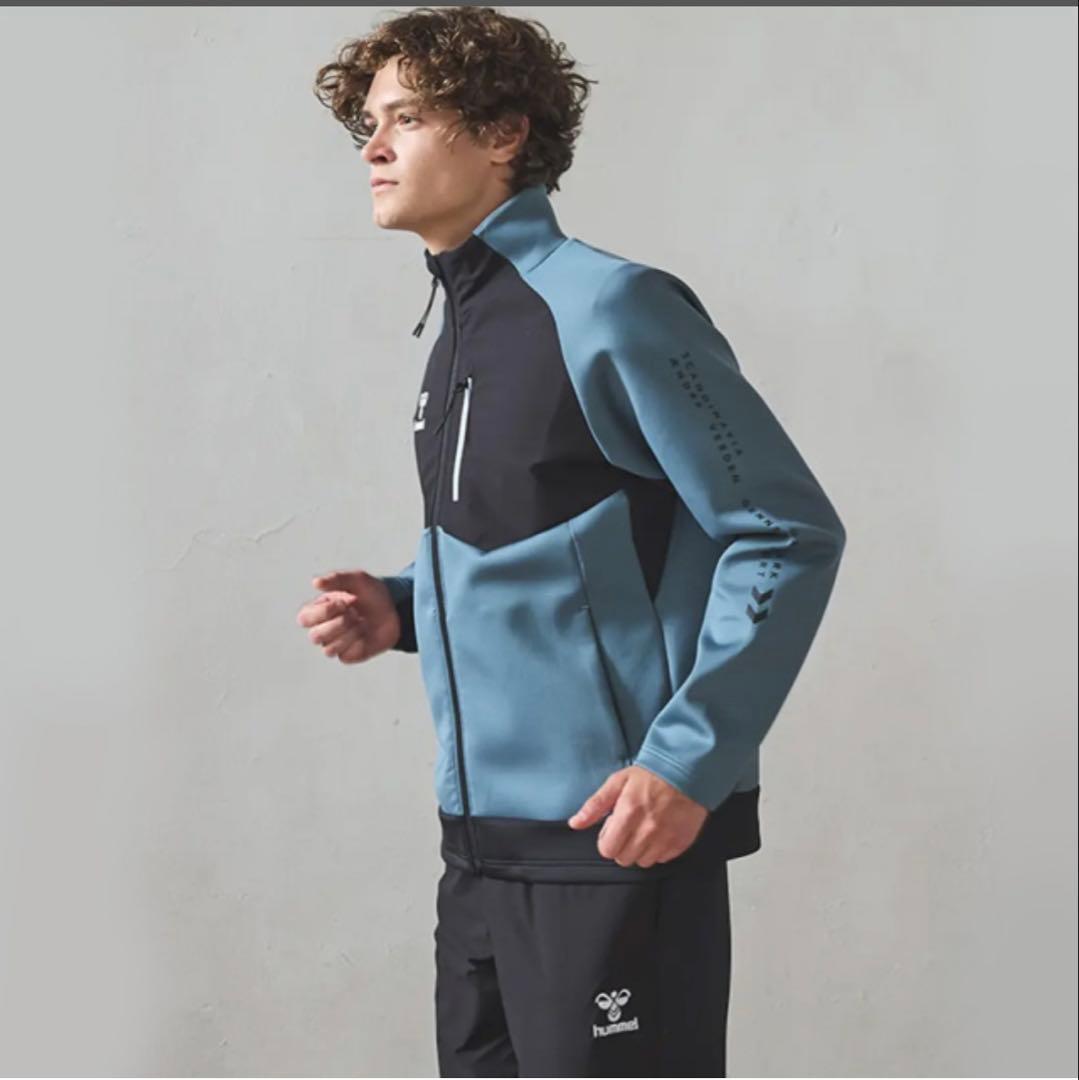 hummel ニット×ウーブン ハイブリッドジャージ 上下セット