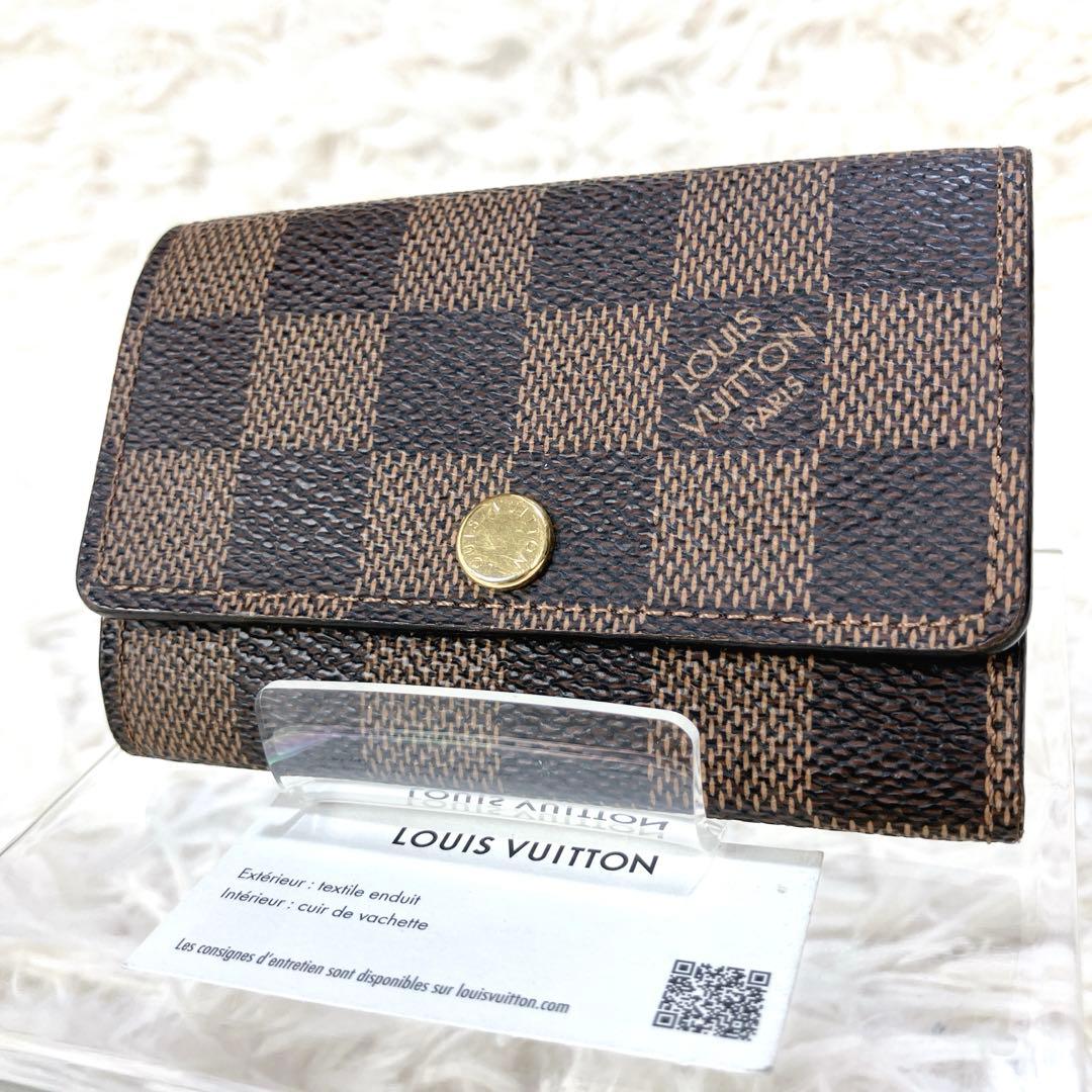 ちあ✨美品 ルイヴィトン ダミエ 6連レザーキーケース ミュルティクレ