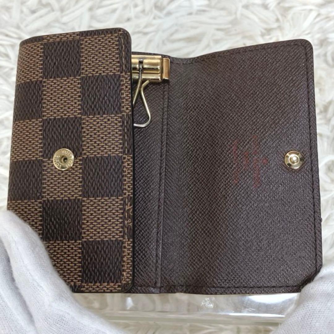 ちあ✨美品 ルイヴィトン ダミエ 6連レザーキーケース ミュルティクレ