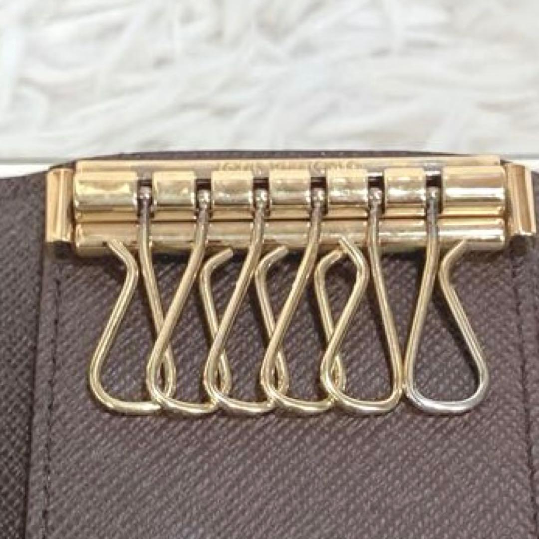 ちあ✨美品 ルイヴィトン ダミエ 6連レザーキーケース ミュルティクレ