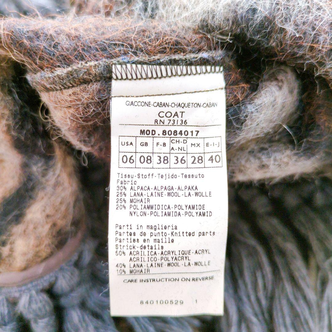 MAX＆Co　アルパカモヘヤポンチョ　チェック　ケープ　マックスマーラ