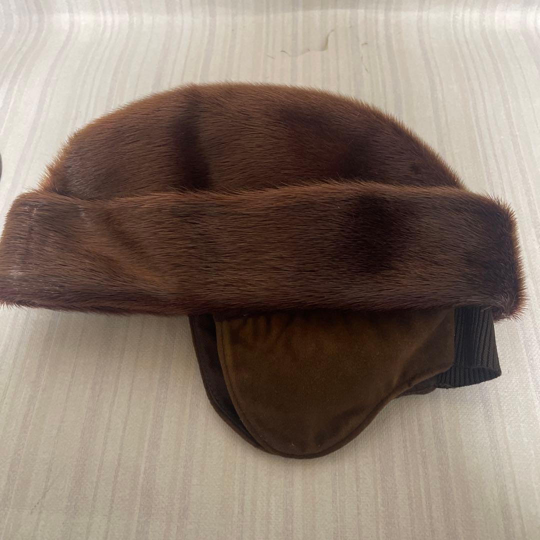 大*8様 保管品 ヴィゲーンズ wigens 毛皮 帽子 58cm