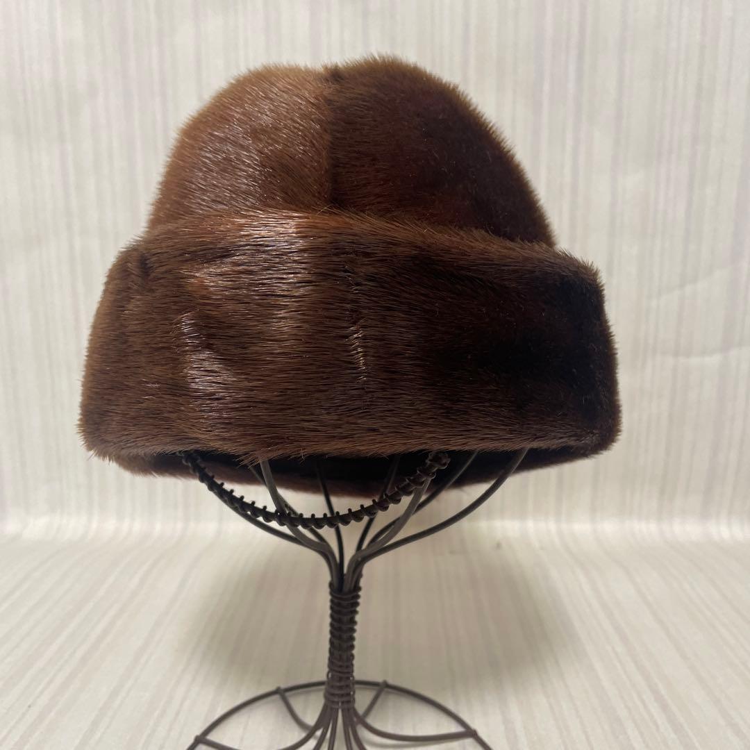大*8様 保管品 ヴィゲーンズ wigens 毛皮 帽子 58cm