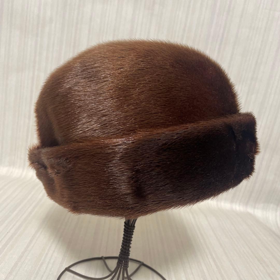 大*8様 保管品 ヴィゲーンズ wigens 毛皮 帽子 58cm