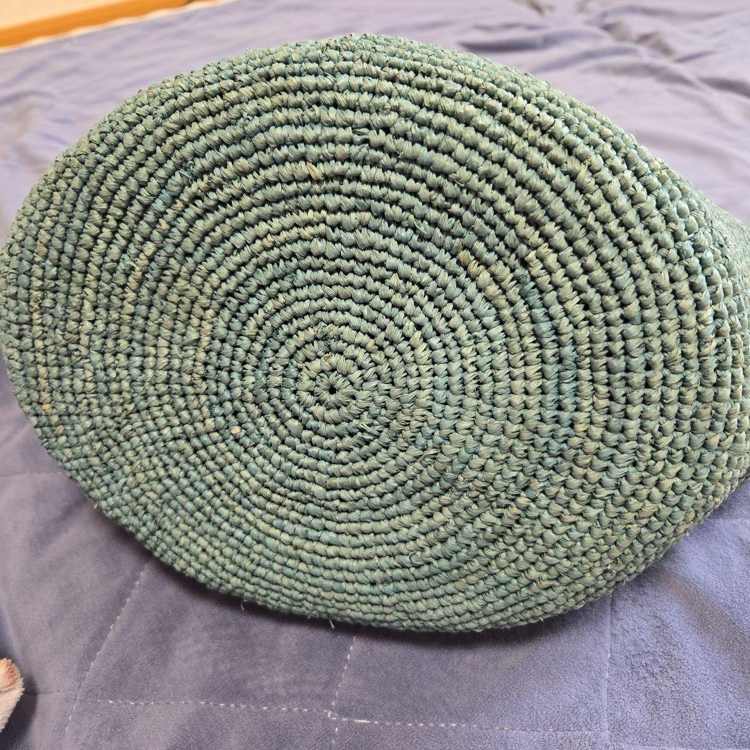 sansArcidetサンアルシデかごバッグ水色くすみブルーカゴバッグ