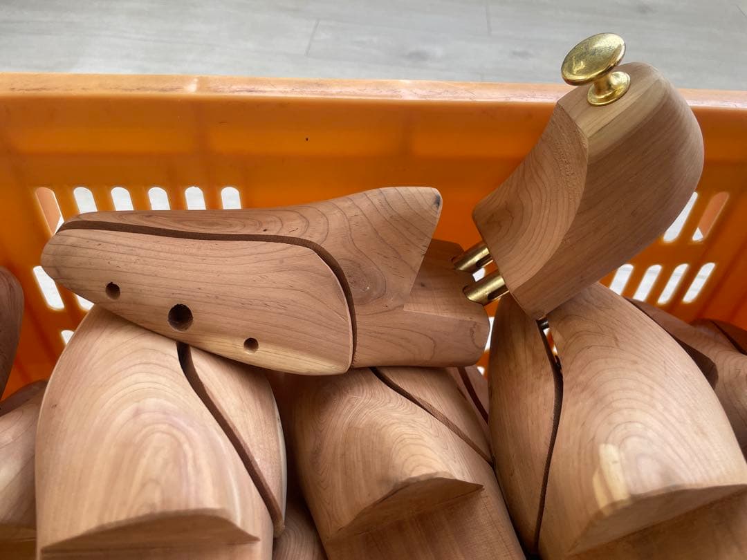 シューキーパー 天然木製 靴シワ伸ばし 約27-29cm 16足セット