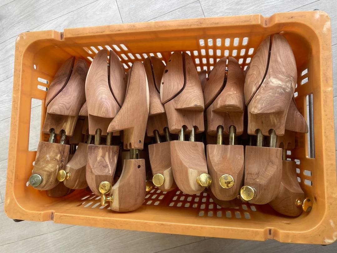 シューキーパー 天然木製 靴シワ伸ばし 約27-29cm 16足セット