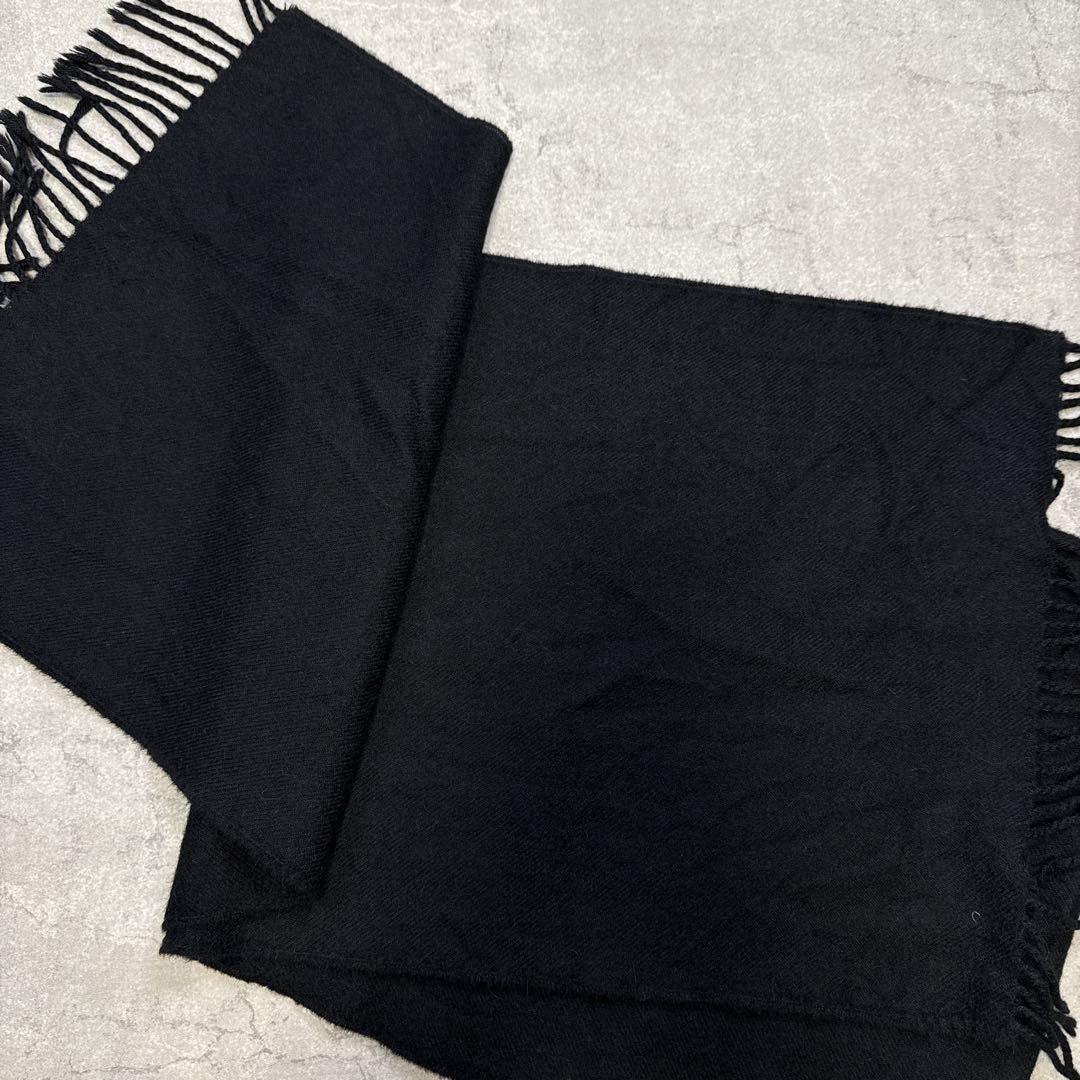 【美品 】THE INOUE BROTHERS マフラー ベビーアルパカ 黒