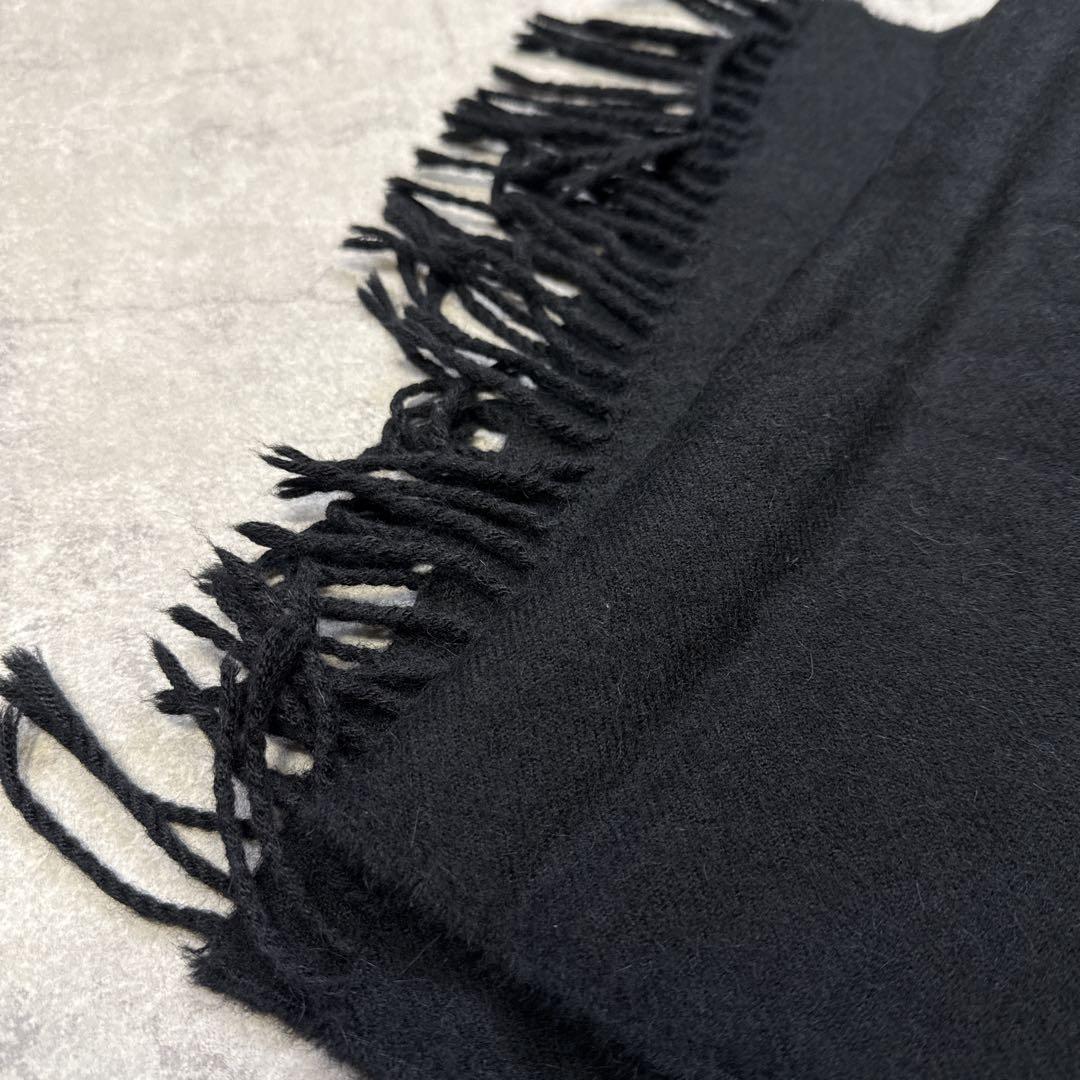 【美品 】THE INOUE BROTHERS マフラー ベビーアルパカ 黒