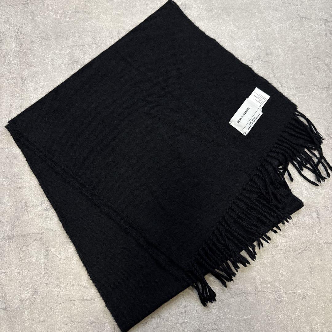 【美品 】THE INOUE BROTHERS マフラー ベビーアルパカ 黒