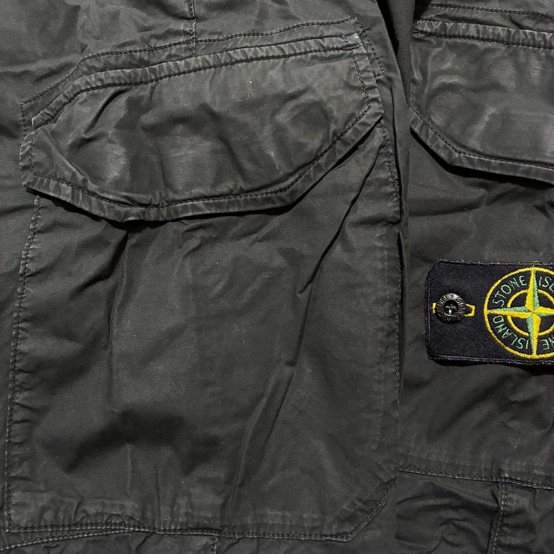 ストーンアイランド カーゴパンツ テーパード 721531403 28 ブラック