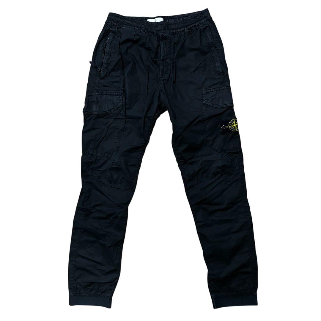 ストーンアイランド カーゴパンツ テーパード 721531403 28 ブラック