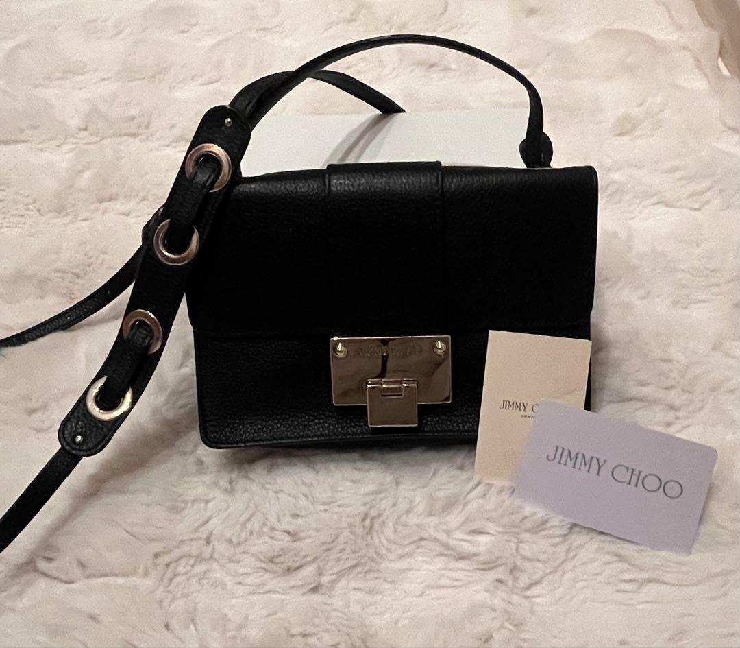 JIMMY CHOO ジミーチュウ ブラックショルダーバッグ