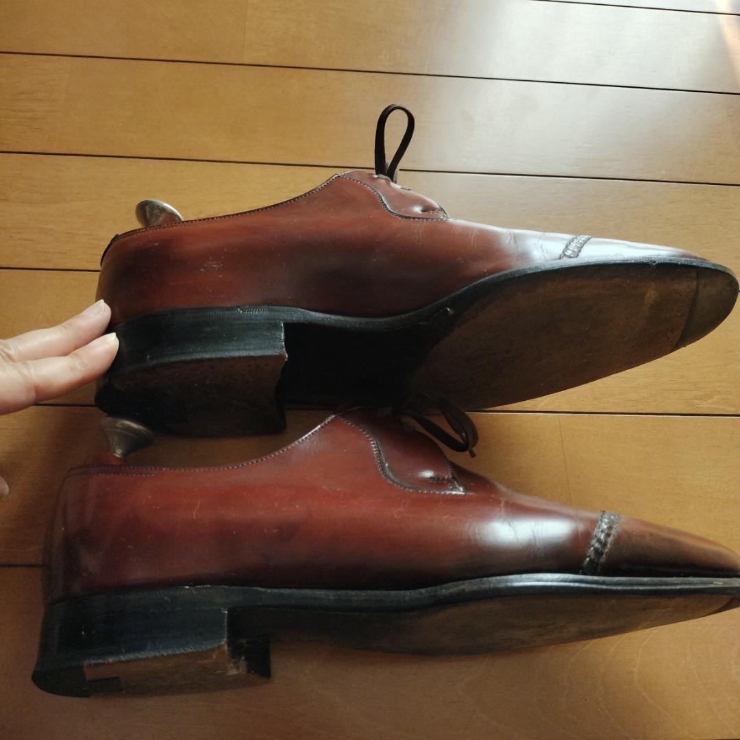 JOHN LOBB　ブラウンウィングチップレザーシューズ
