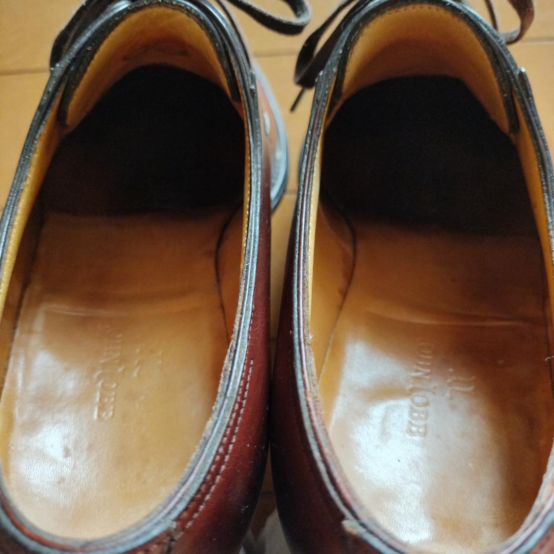 JOHN LOBB　ブラウンウィングチップレザーシューズ