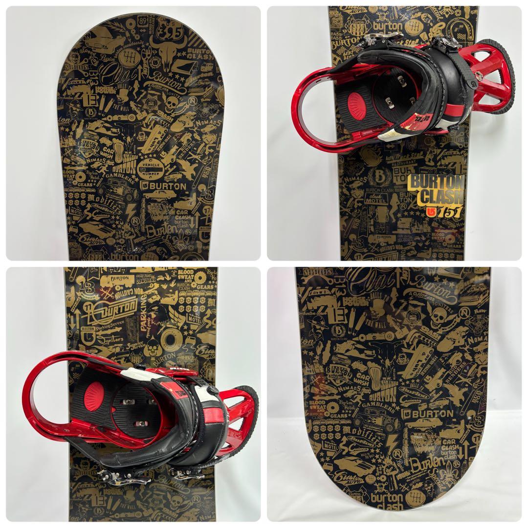Burton CLASH スノーボード　151cm 4点セット