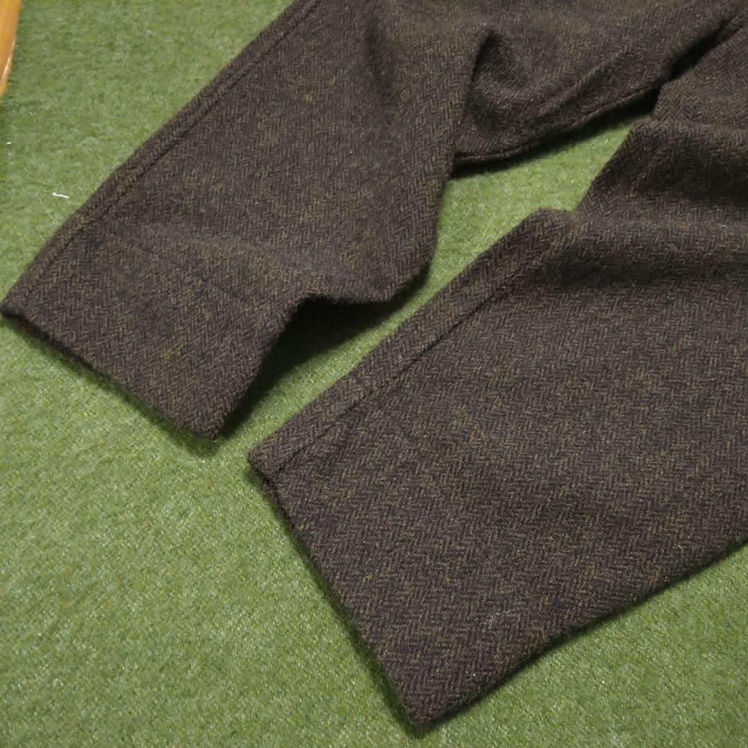 タグ付⭕️UNIVERSAL TISSU 　ヘリンボーンウール サロペットパンツ