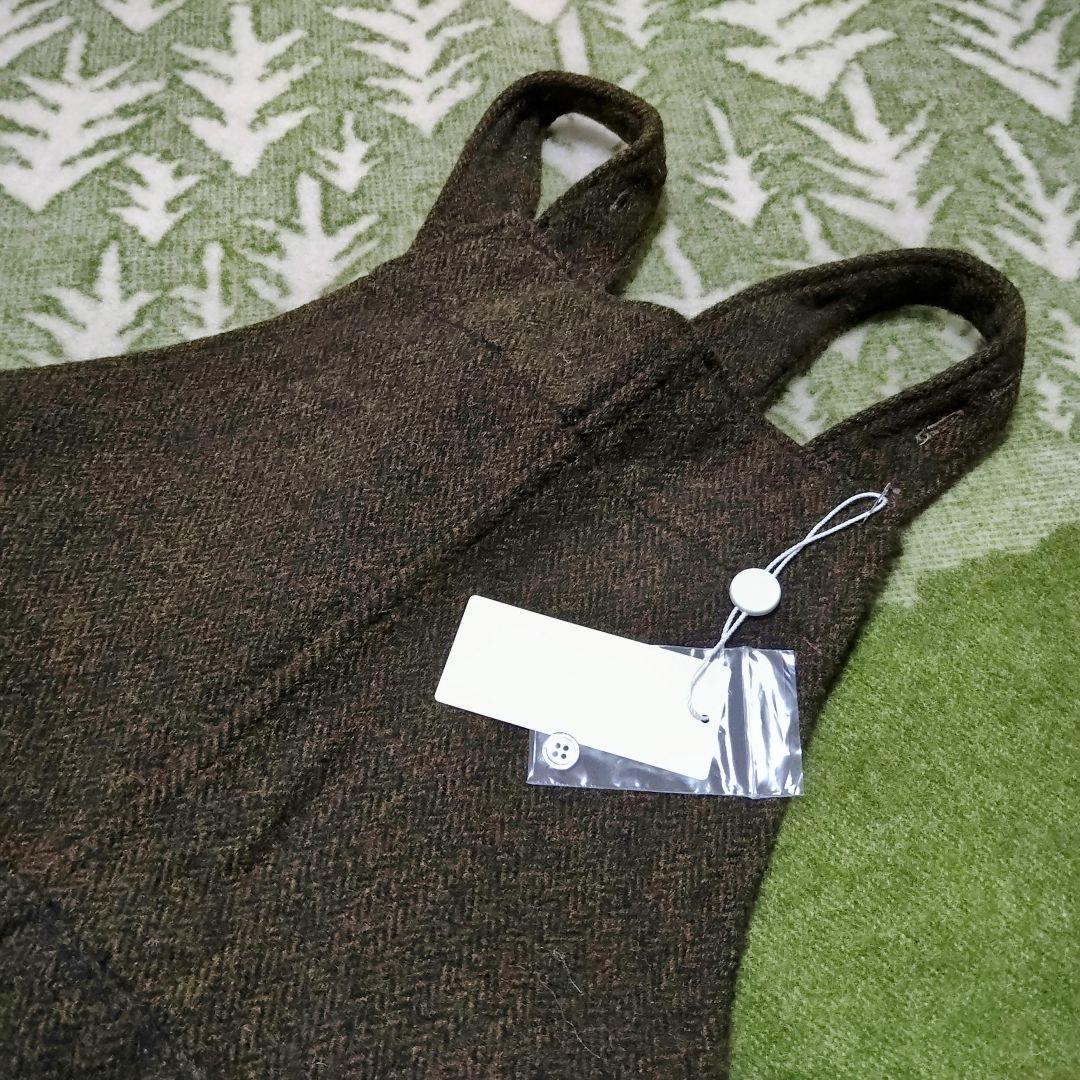 タグ付⭕️UNIVERSAL TISSU 　ヘリンボーンウール サロペットパンツ