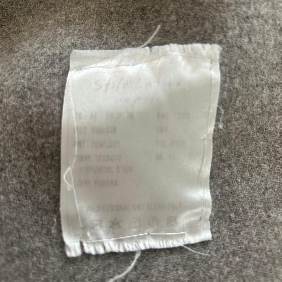 Stile Latino Napoli ダブルブレスト チェスターコート グレー