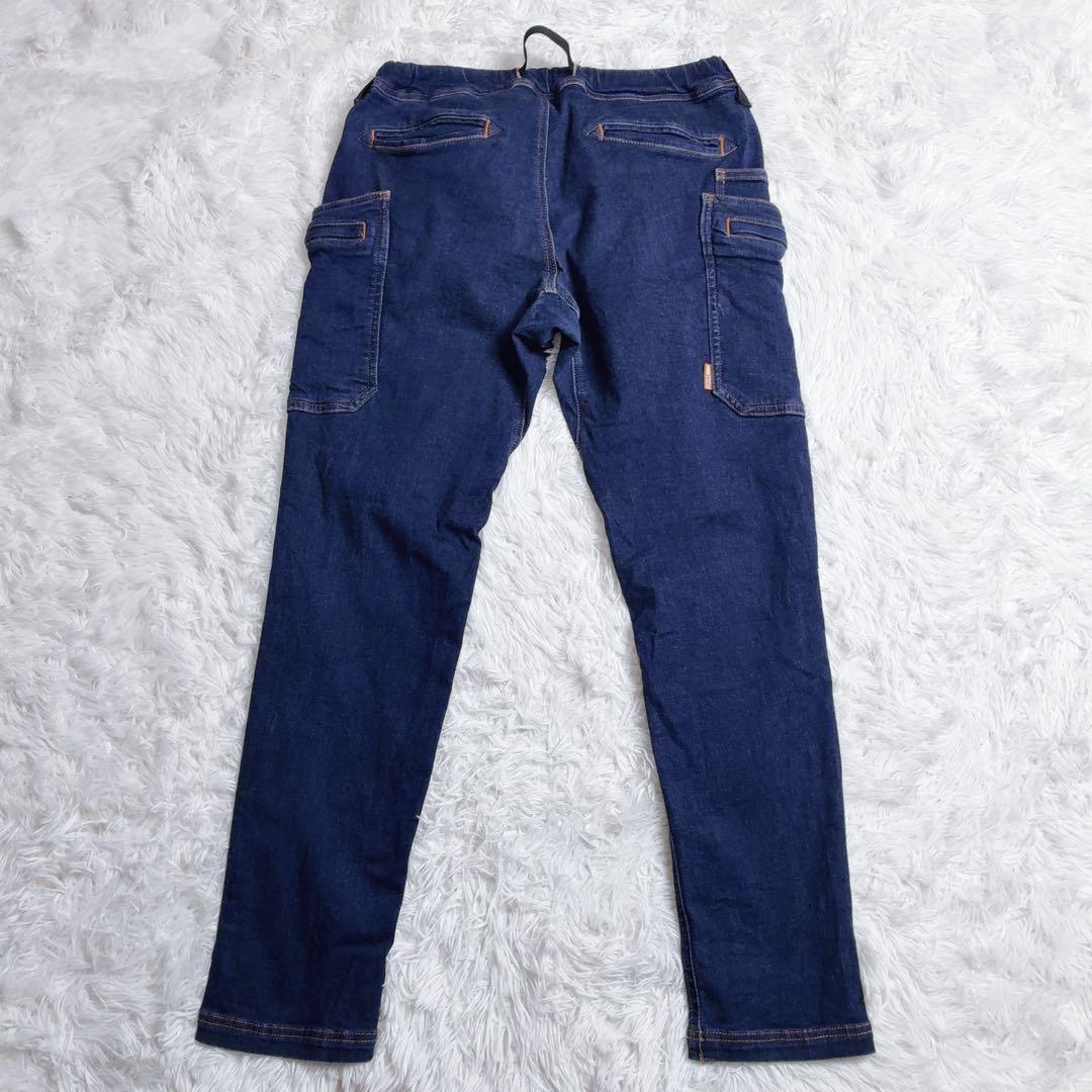【グリップスワニー × ルートコー】 ワークパンツ デニム ストレッチ 濃紺
