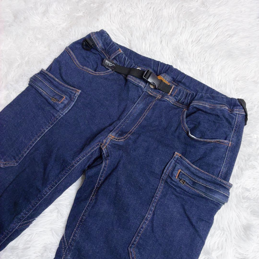 【グリップスワニー × ルートコー】 ワークパンツ デニム ストレッチ 濃紺