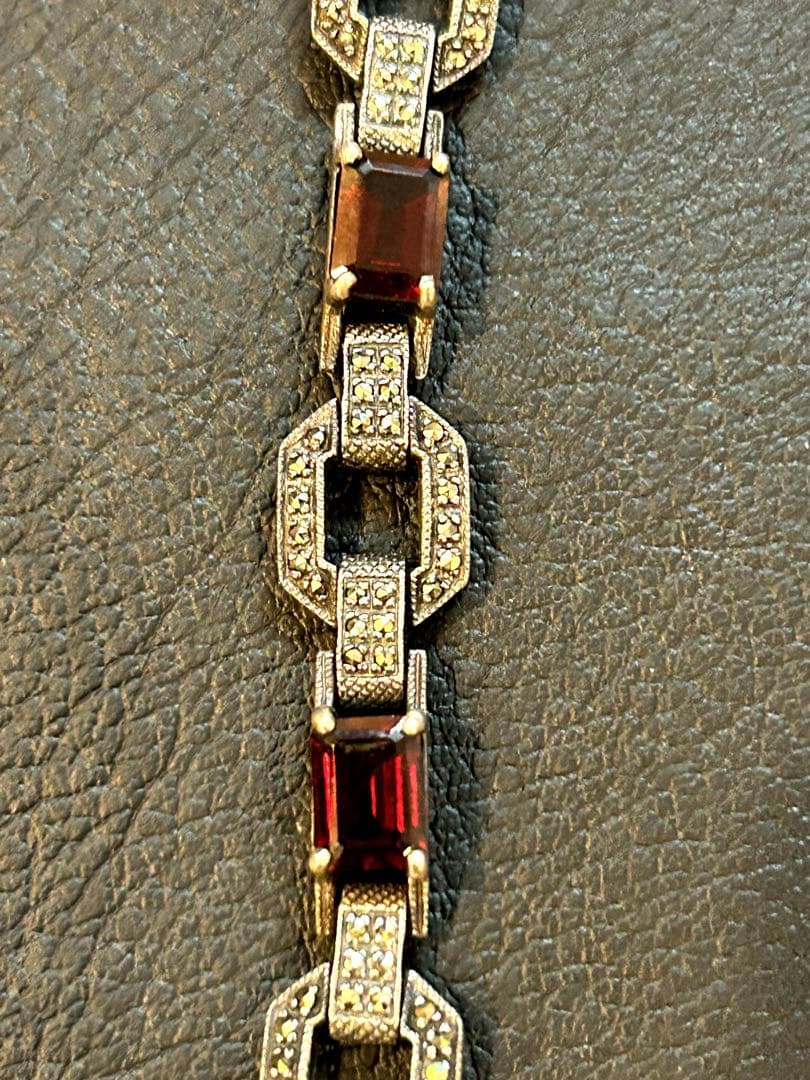 ビンテージ【Silver925】 ネックレス マーカサイト51.5g