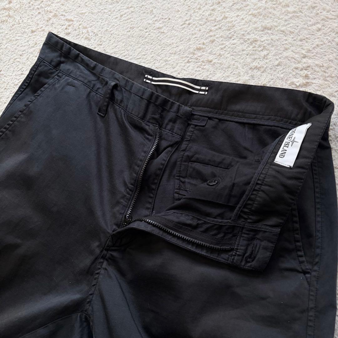 【希少品】ストーンアイランド カーゴパンツ ワッペン ウール混 ブラック W32