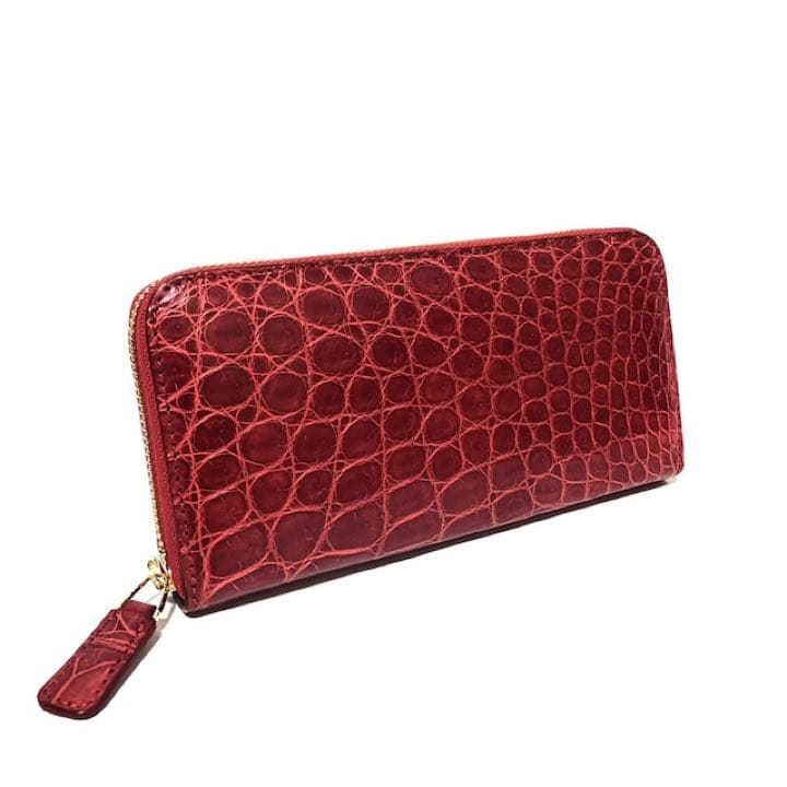 GYPS FLAT クロコダイル長財布 レッド