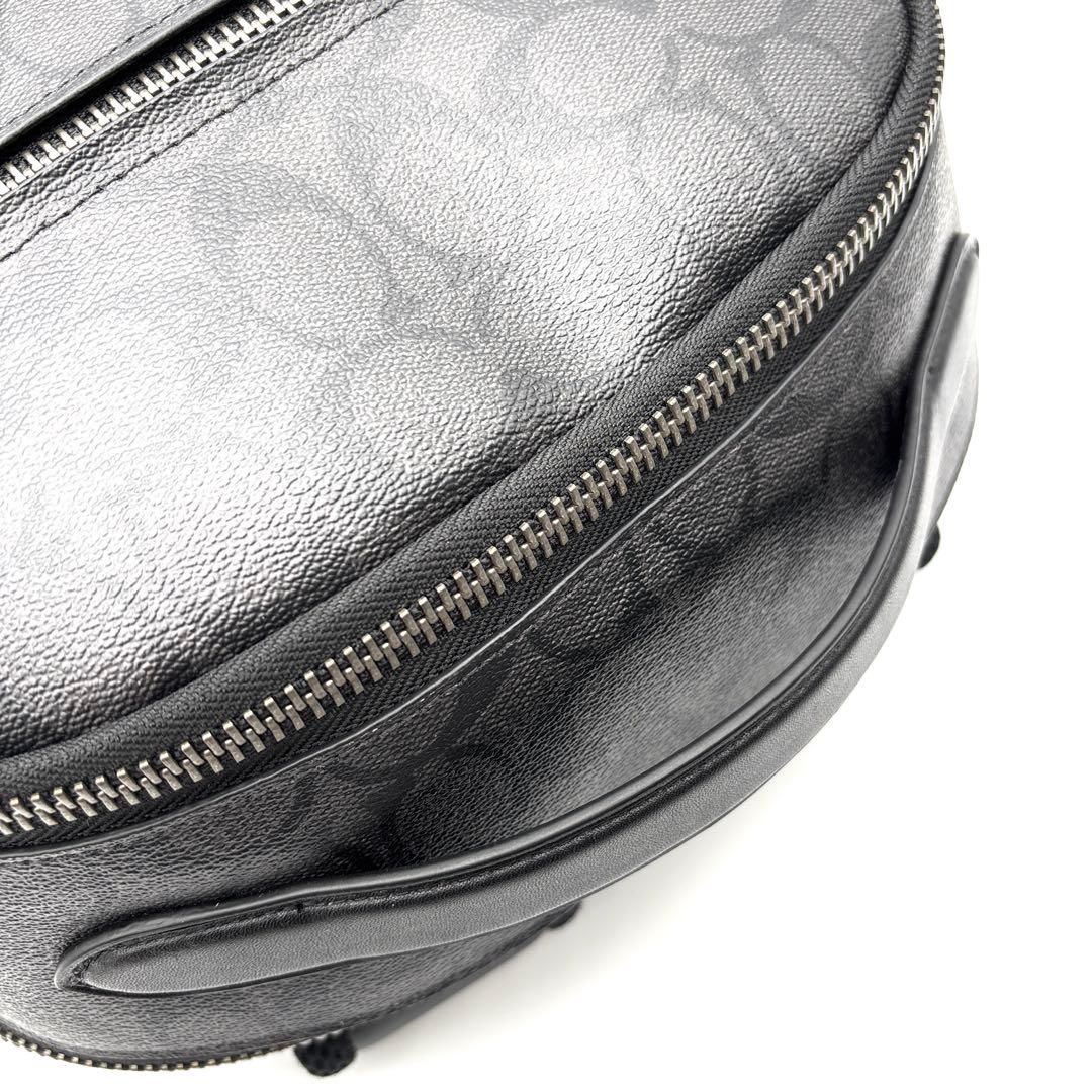 【未使用級・現行品】コーチ イーサン リュック ビジネス 黒 レザー メンス