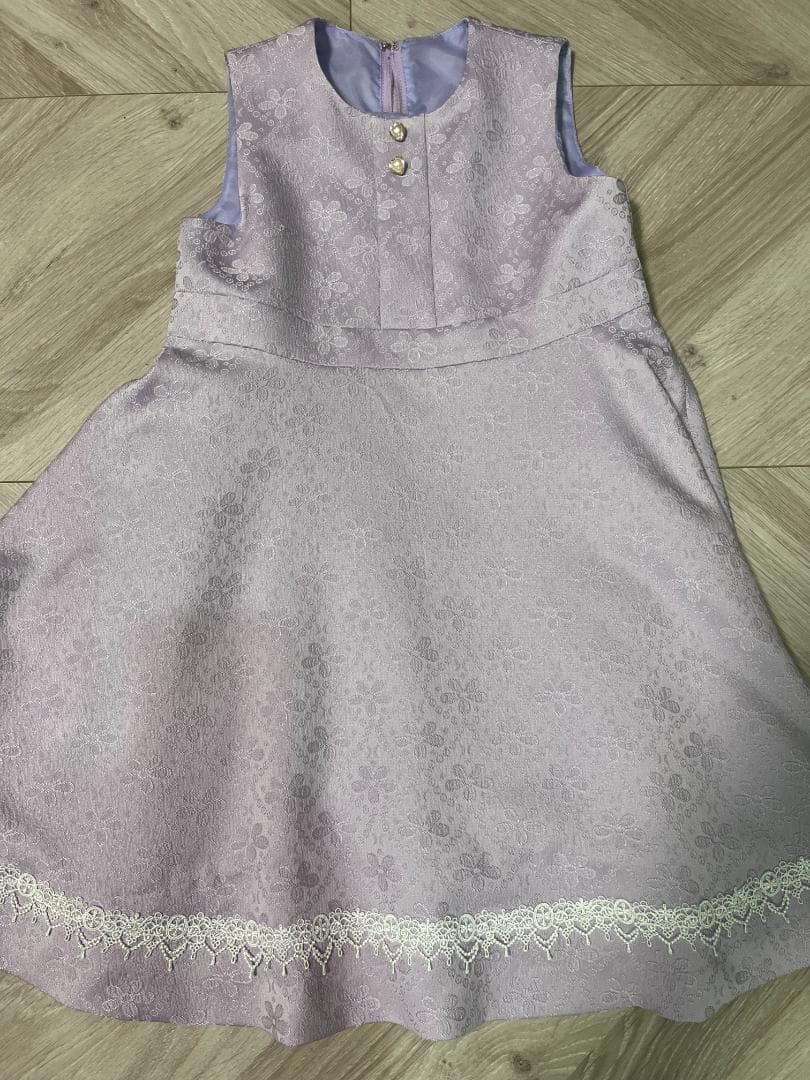 入学式 卒園式 女の子 ボレロワンピース 黒と紫