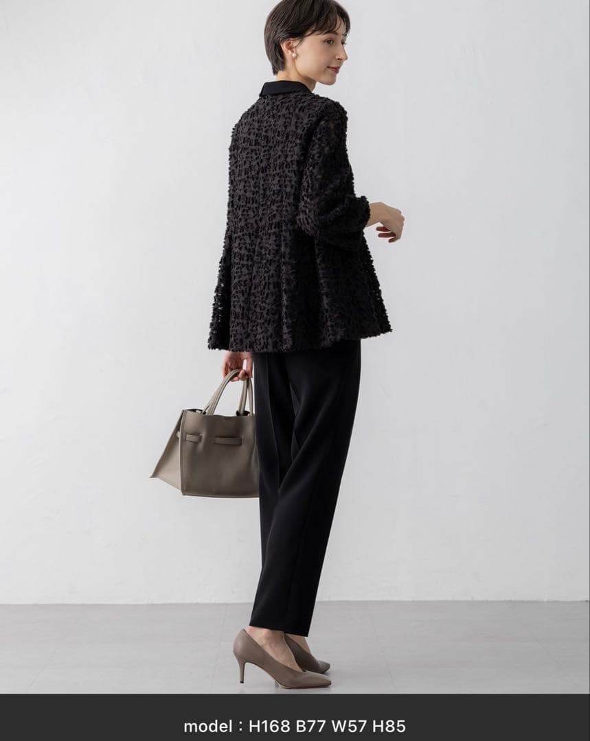 【VERYコラボ】ボタニカル カットジャカード ブラウス 23区 44