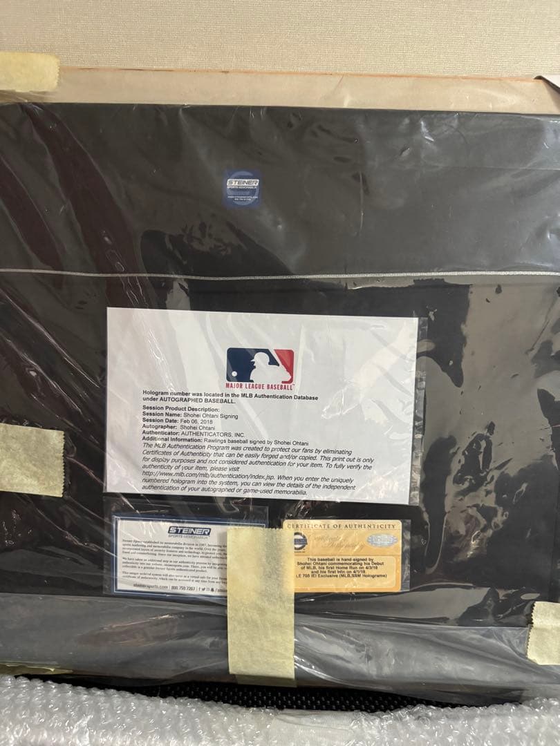 【希少】大谷翔平 直筆サインボール MLBデビュー額縁セット MLBホログラム