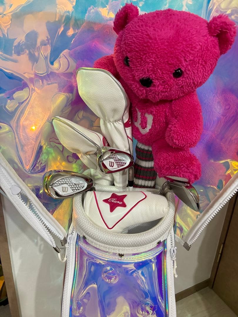 【ぴよ。】非売品 HONMA キャディバッグ wilson クラブ8本