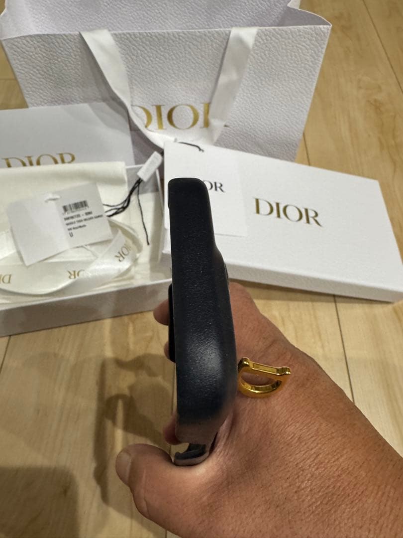 Dior Saddle iPhone15proケース　ブラック