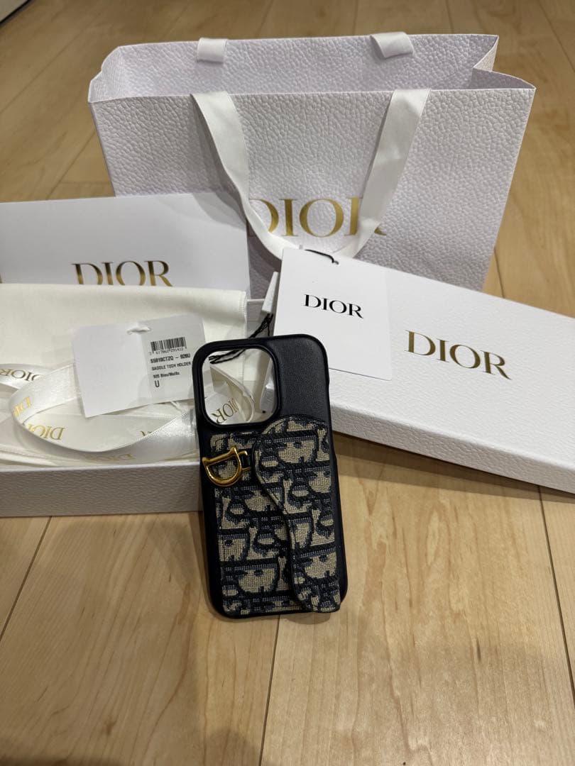 Dior Saddle iPhone15proケース　ブラック