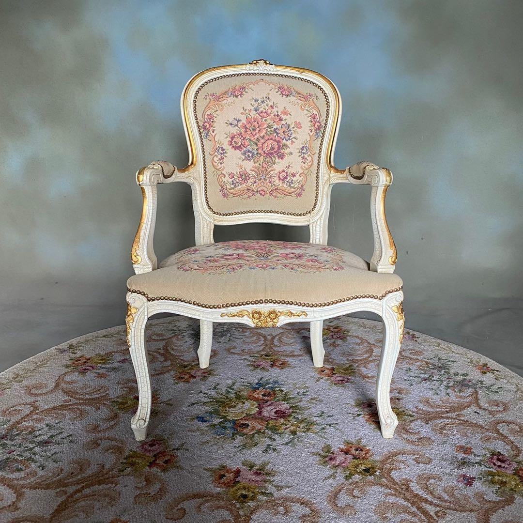 【プチポワン】チェア　アンティーク調　椅子　家具　インテリア