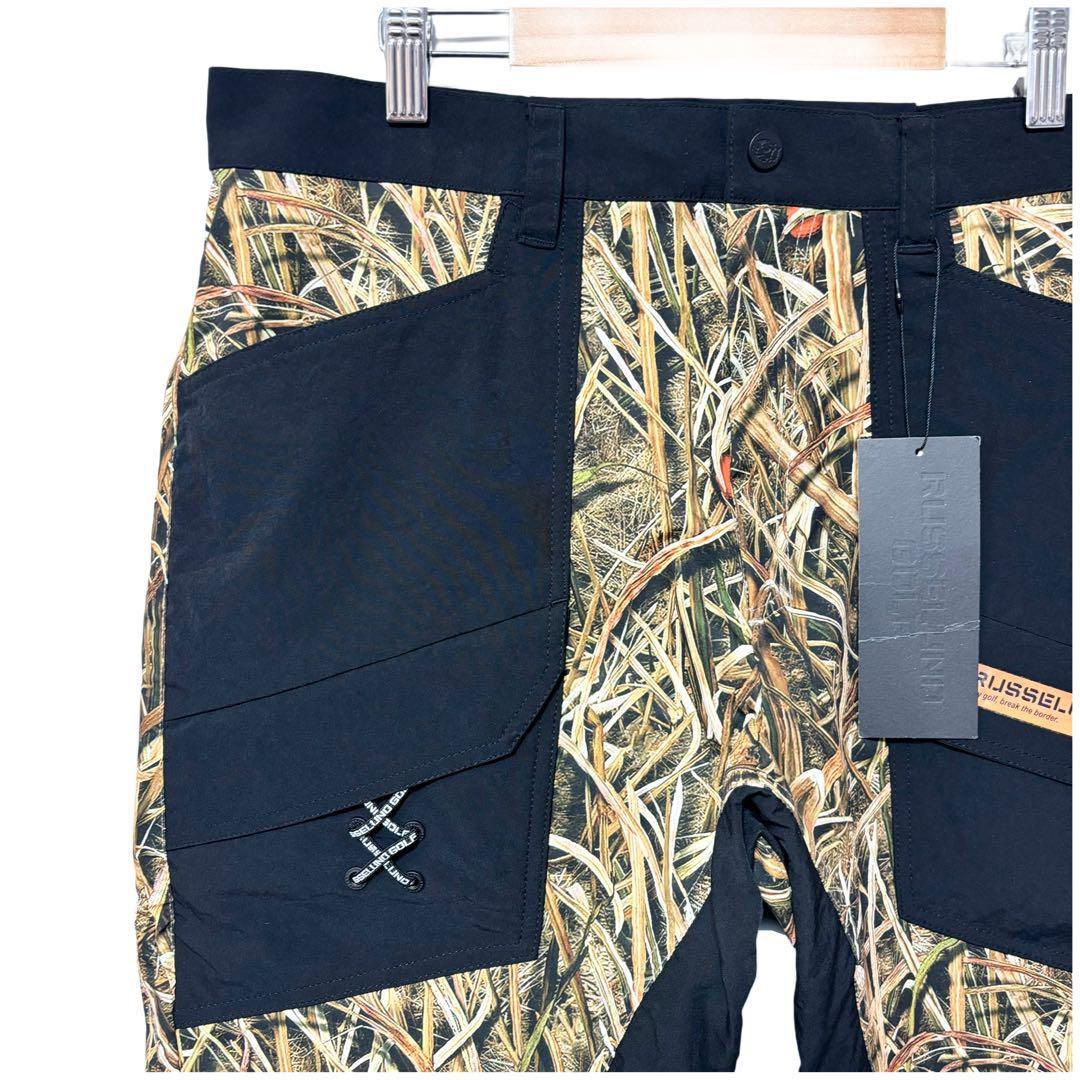 新品 ラッセルノ ゴルフ コンバット ポケット ロングパンツ カモ 迷彩 XL6