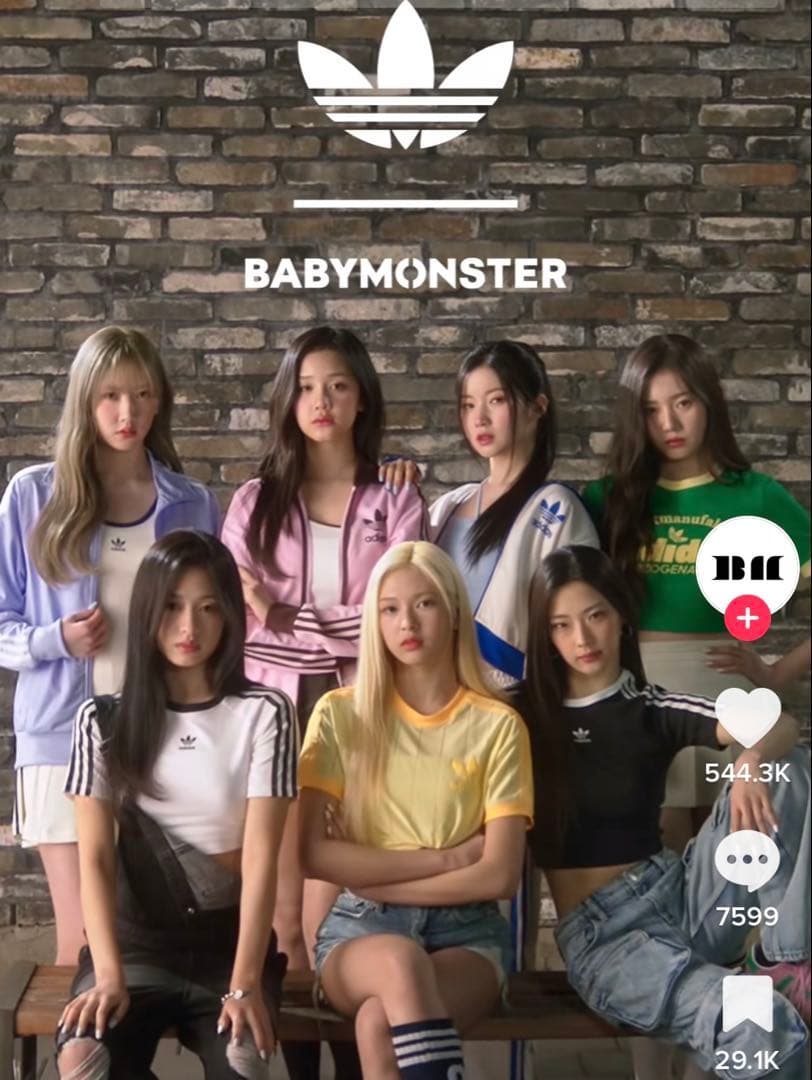 新品S⭐️韓国限定 adidas トラックジャケット 刺繍ロゴ ピンク×ブラウン