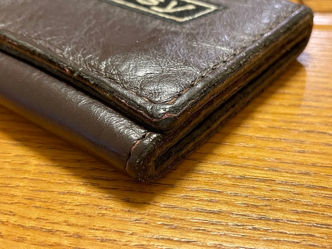 90s オールド ステューシー USA製 チェーンウォレット カードケース 本革