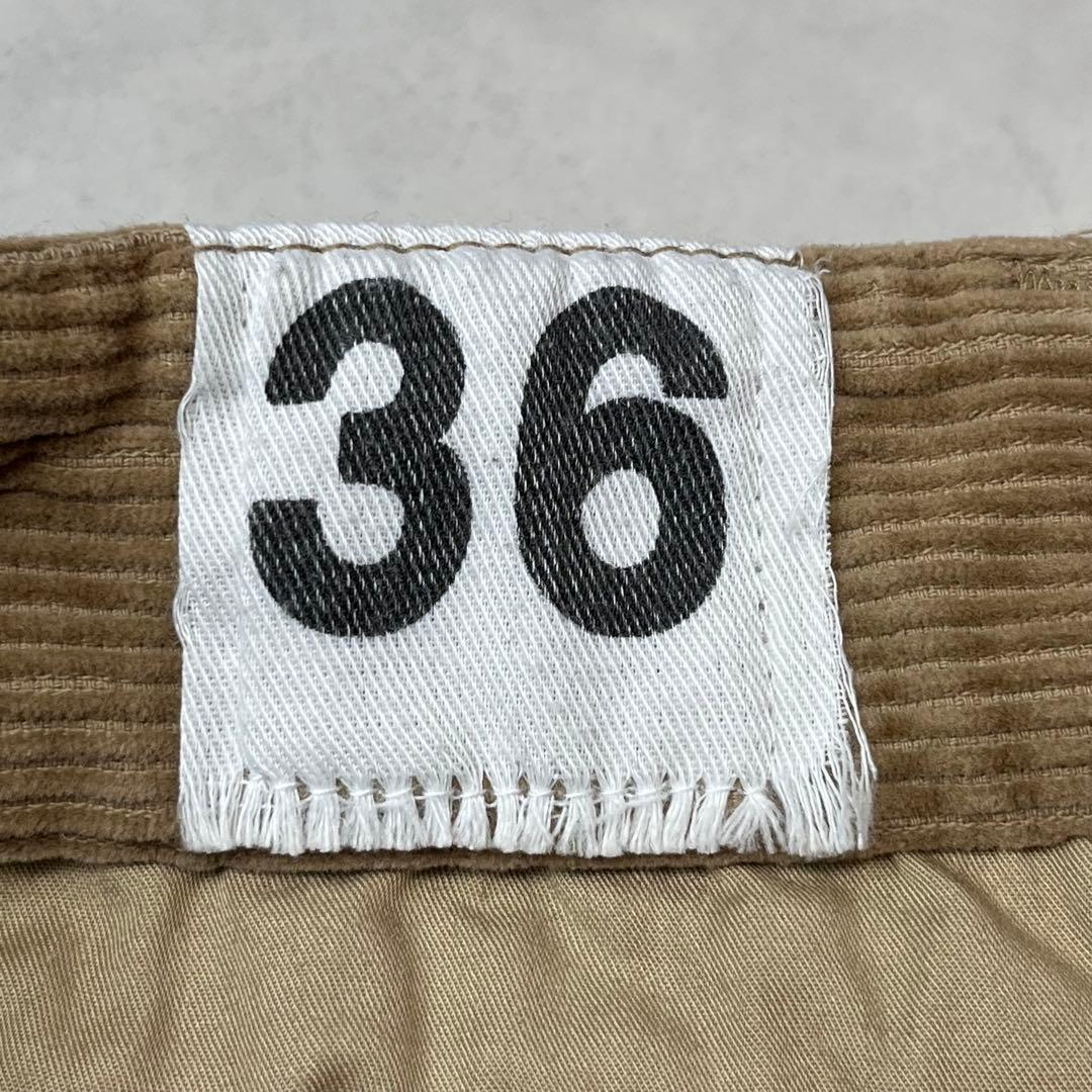 WAIPER M-52 コーデュロイ パンツ 2タック ベージュ 36